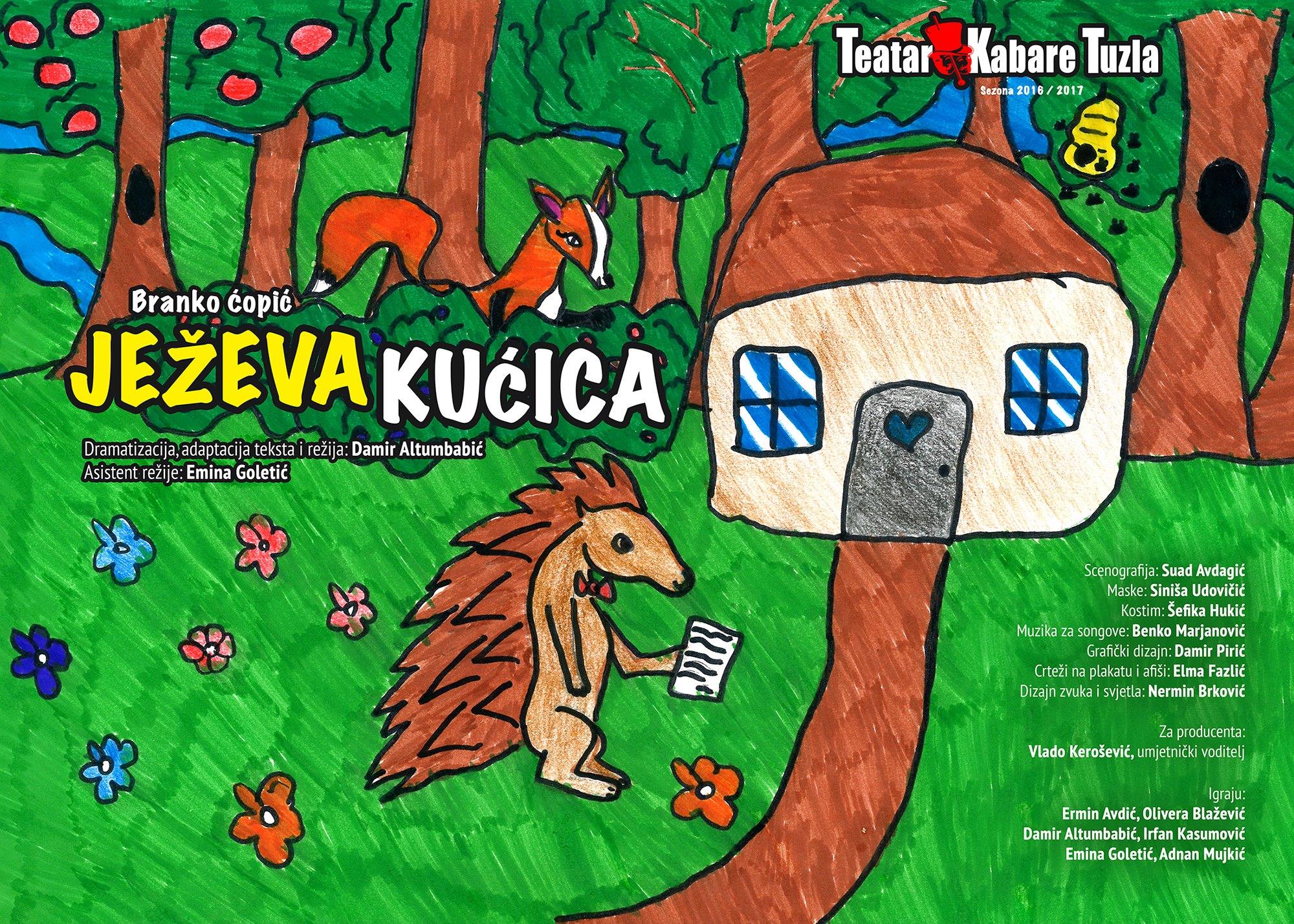 TEATAR KABARE TUZLA: Zbog velike zainteresiranosti predstava “Ježeva kućica” u subotu ponovo na sceni TKT.